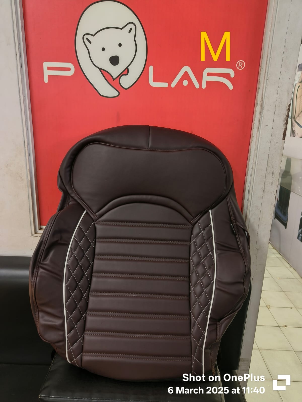 POLAR SEAT COVER MONGOLIAN LAMINATION LEATHER MATERIAL SIGNATURE LINE_CURVE DESIGN FOR MARUTI SUZUKI CRETA 2024 TO NOW